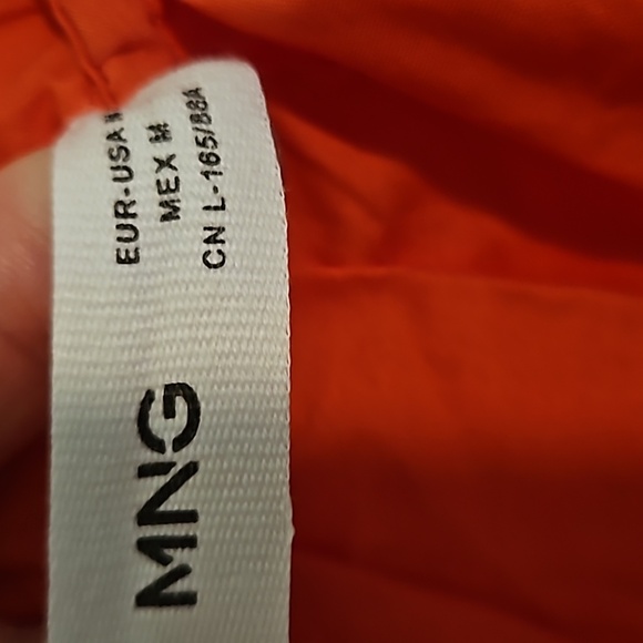 MANGO Coral  Maxi Dress Recycled Cotton Sz.M NWT - Picture 4 of 6